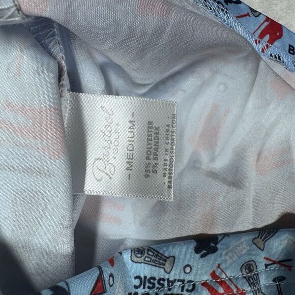 Barstool Sports Golf Polo Shirt Mens M‎ Blue Performance All Over Print - Picture 6 of 12